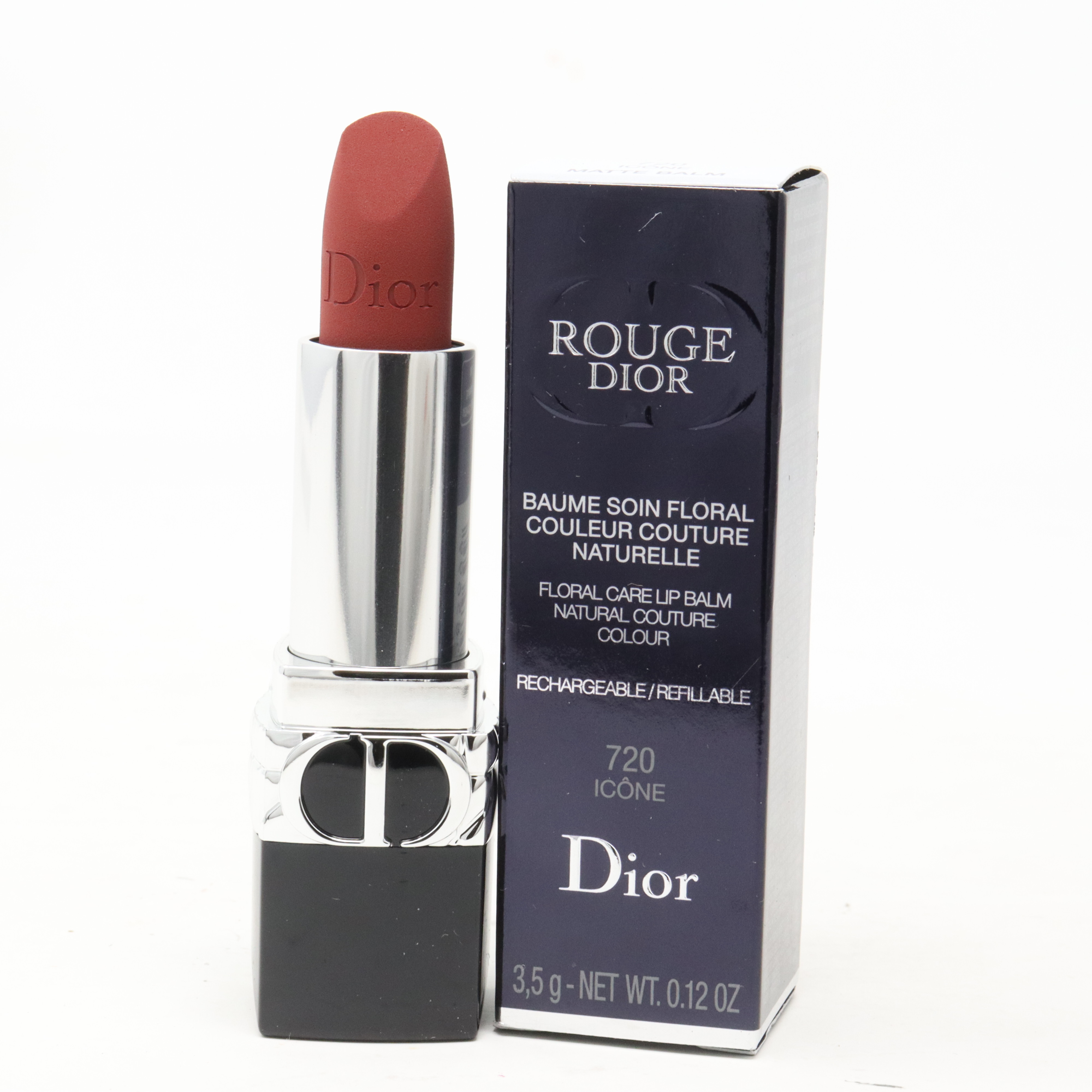 Rouge dior Balsamo Colored - Rechargeable - N.720 Icône Matte Balm ...