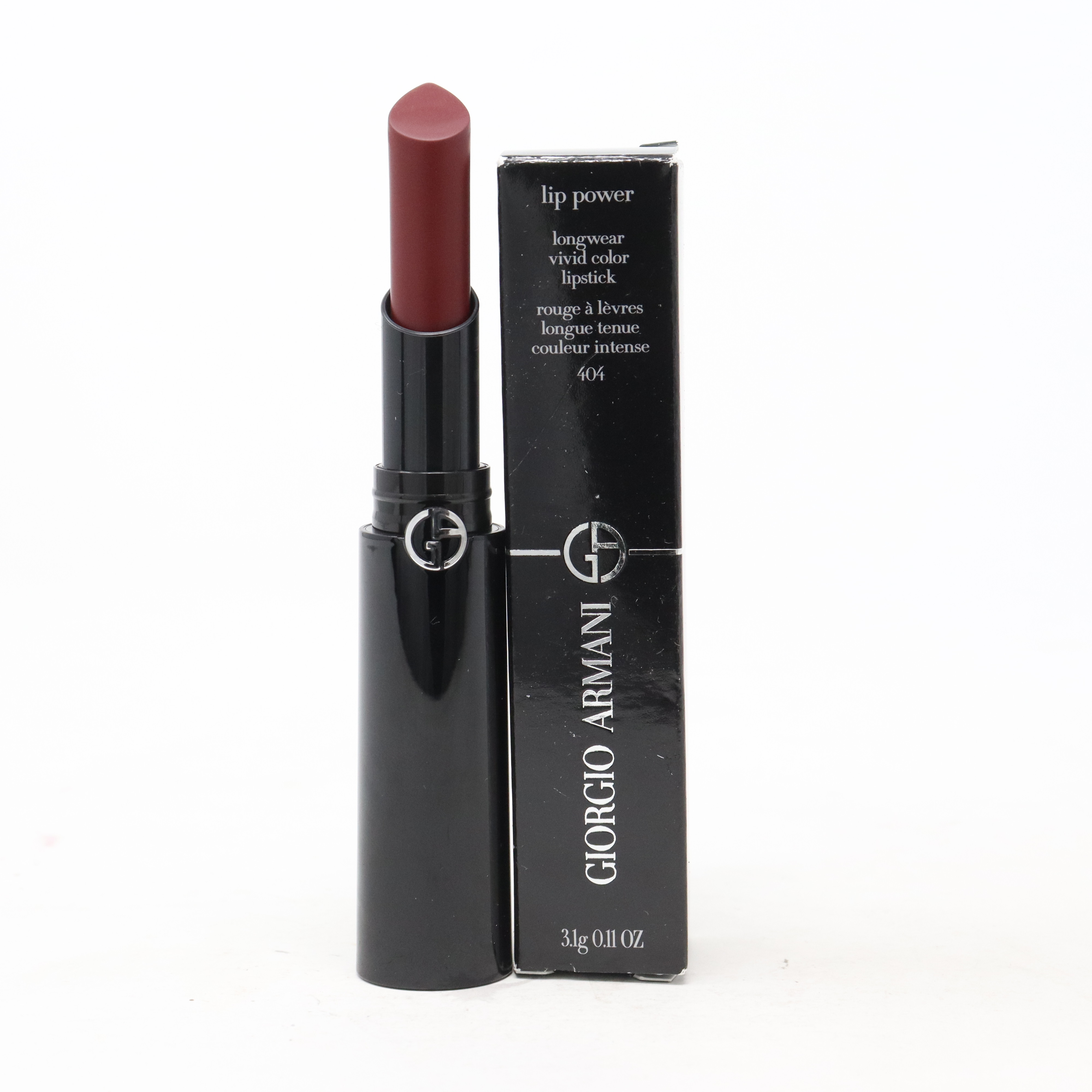 Giorgio Armani Lip Power Vivid Color Lipstick 0.11oz 3.1g New With