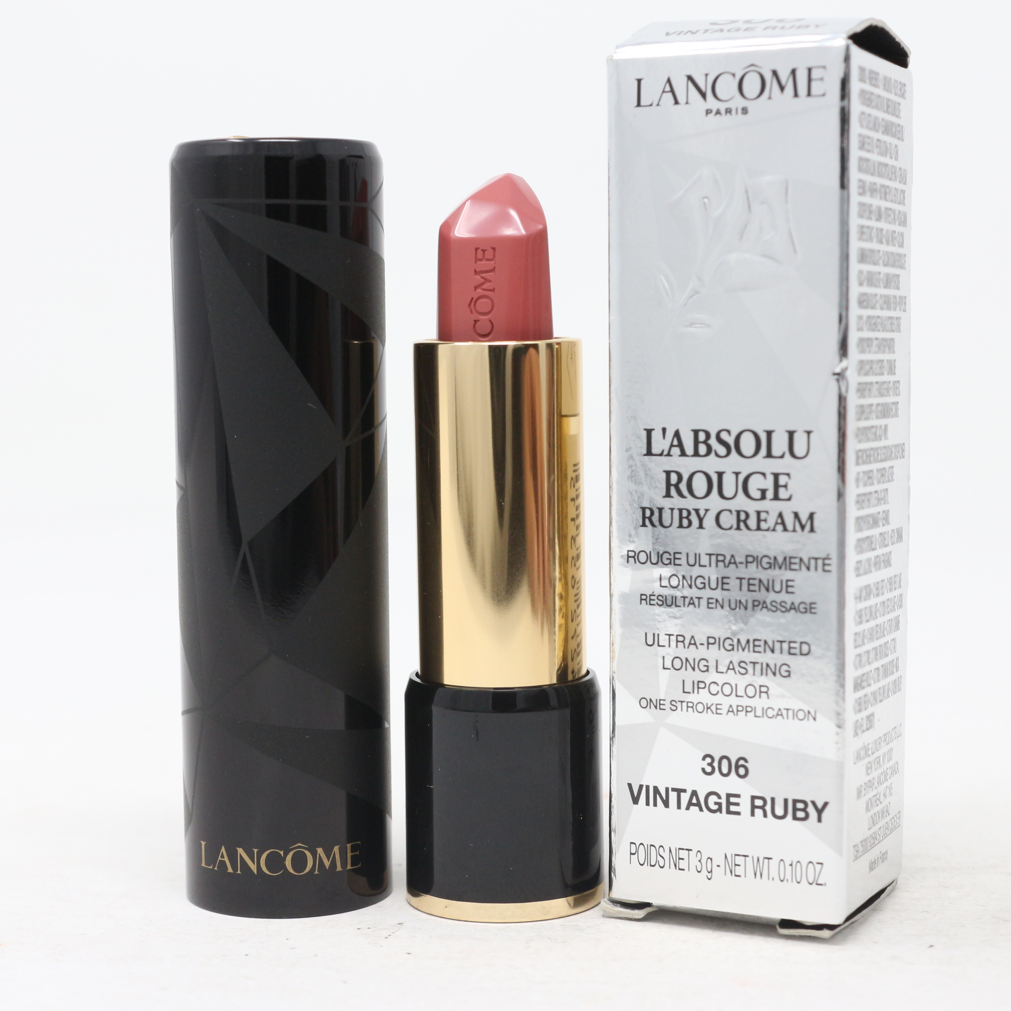 Lancome L Absolu Rouge Ruby Cream Lipstick 0 10oz 3g New With Box Ebay