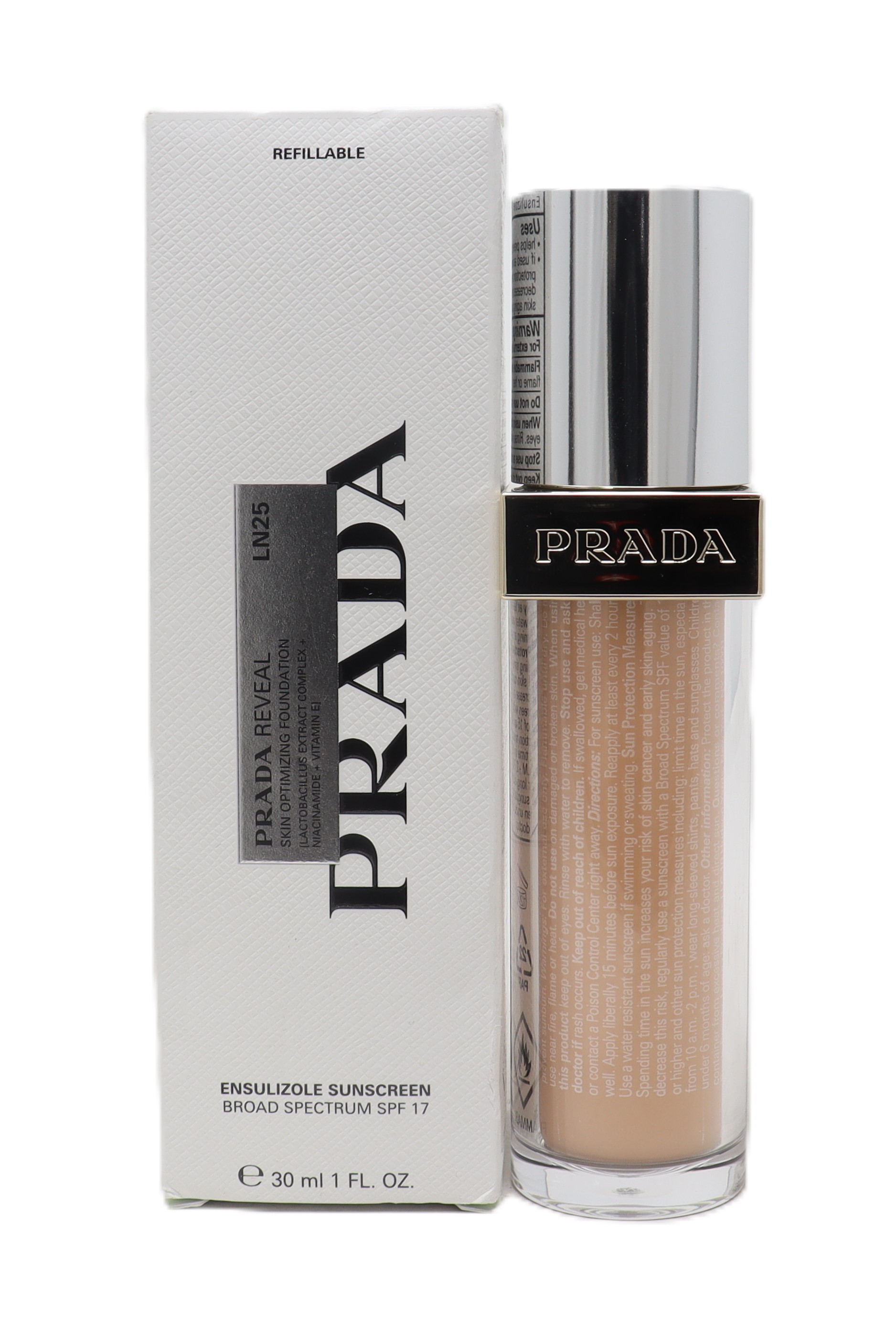 Prada Reveal Skin Optimizing Refillable Soft Matte Foundation 1.0oz New