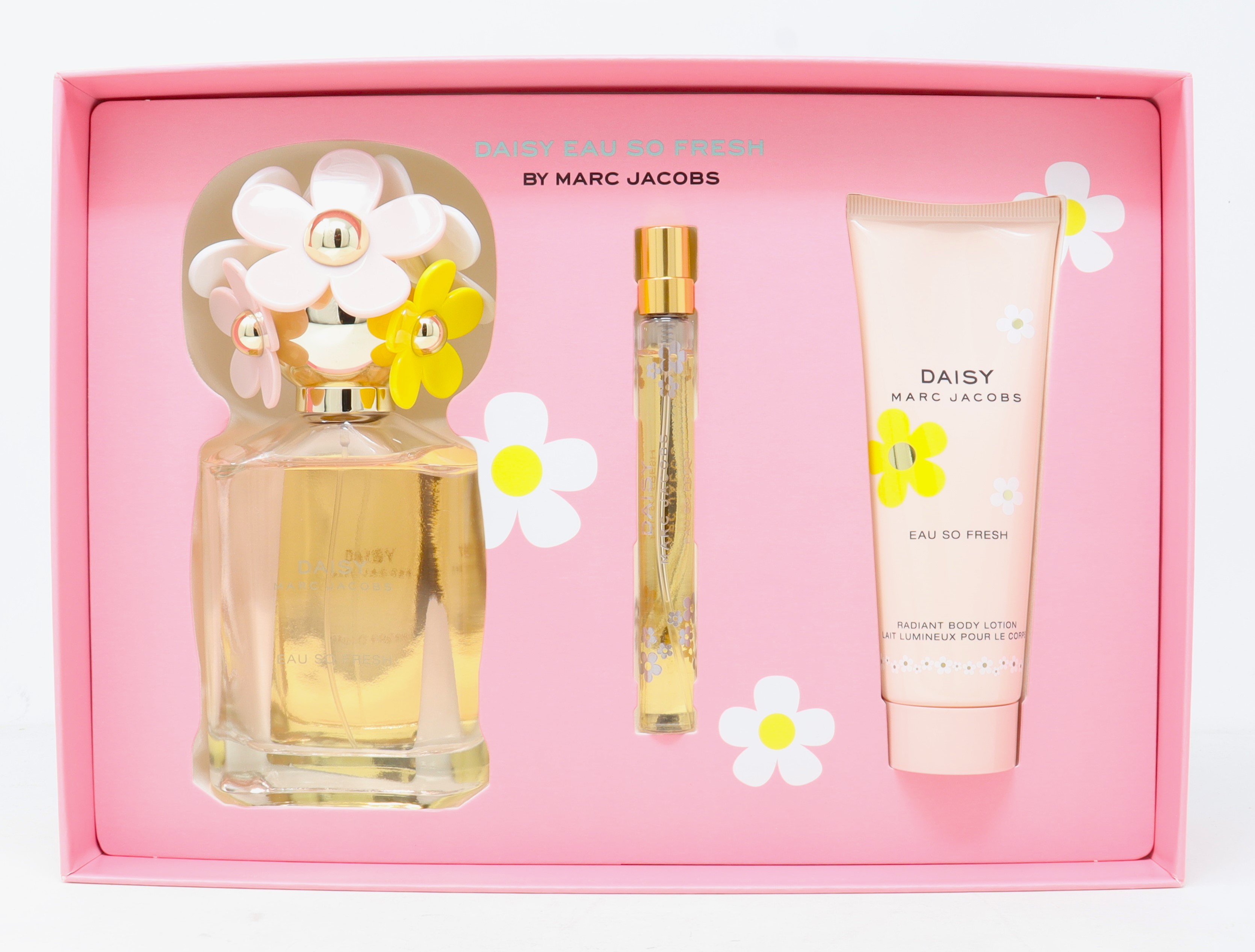 Marc Jacobs Daisy Eau So Fresh 3pc Gift Set For Women125ml EDT+