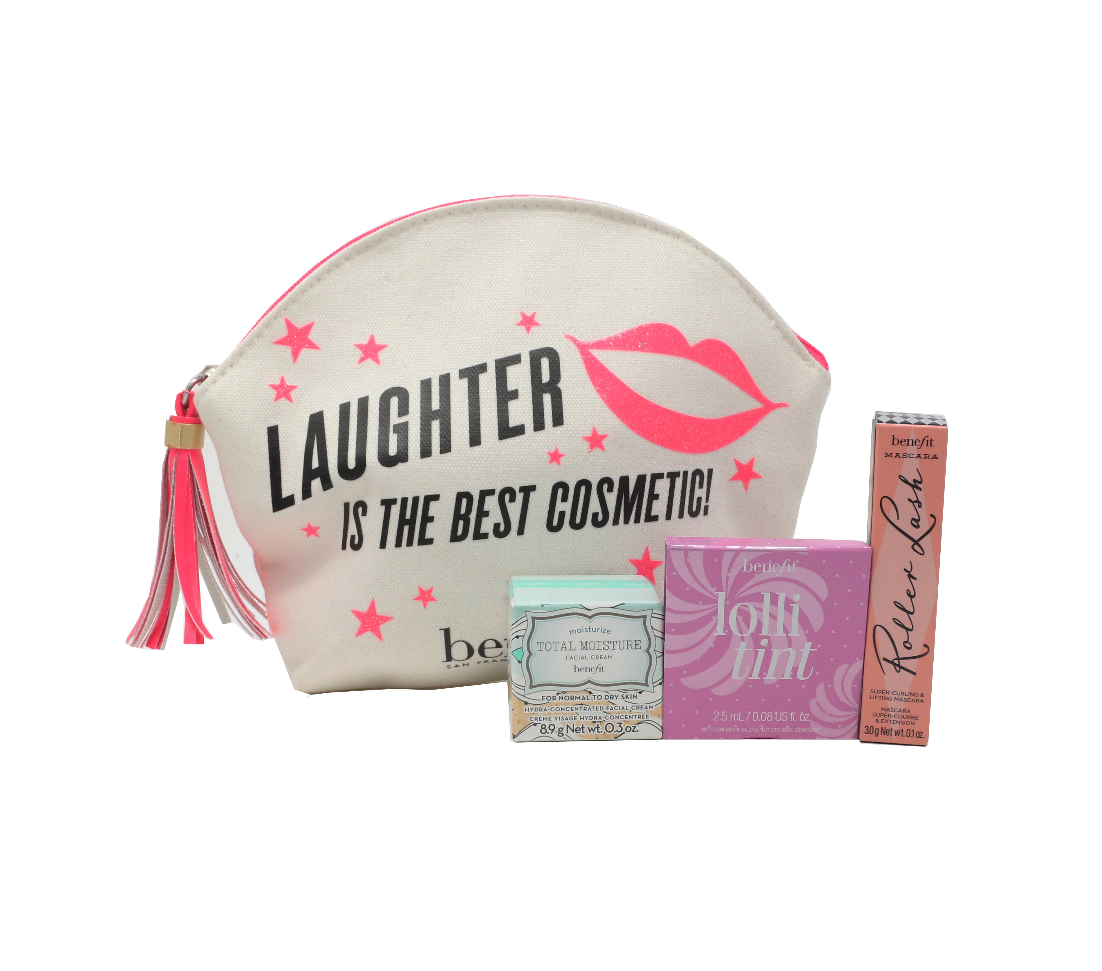 Benefit Laughter Is The Best Cosmetic! 4-Piece Set 0.1oz/3ml New ...