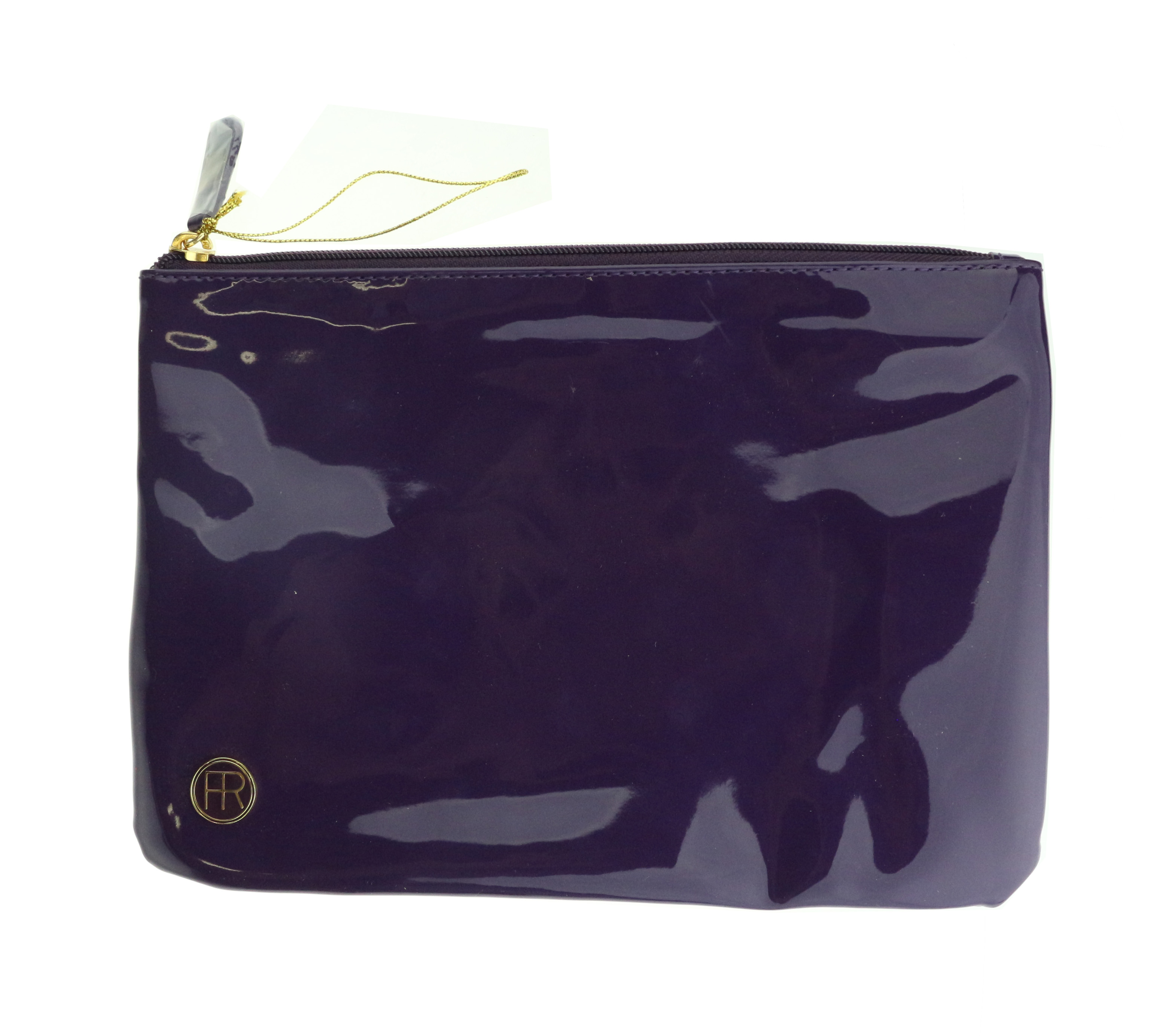 Details About Felix Rey Purple Patent Leather Clutch Bag New