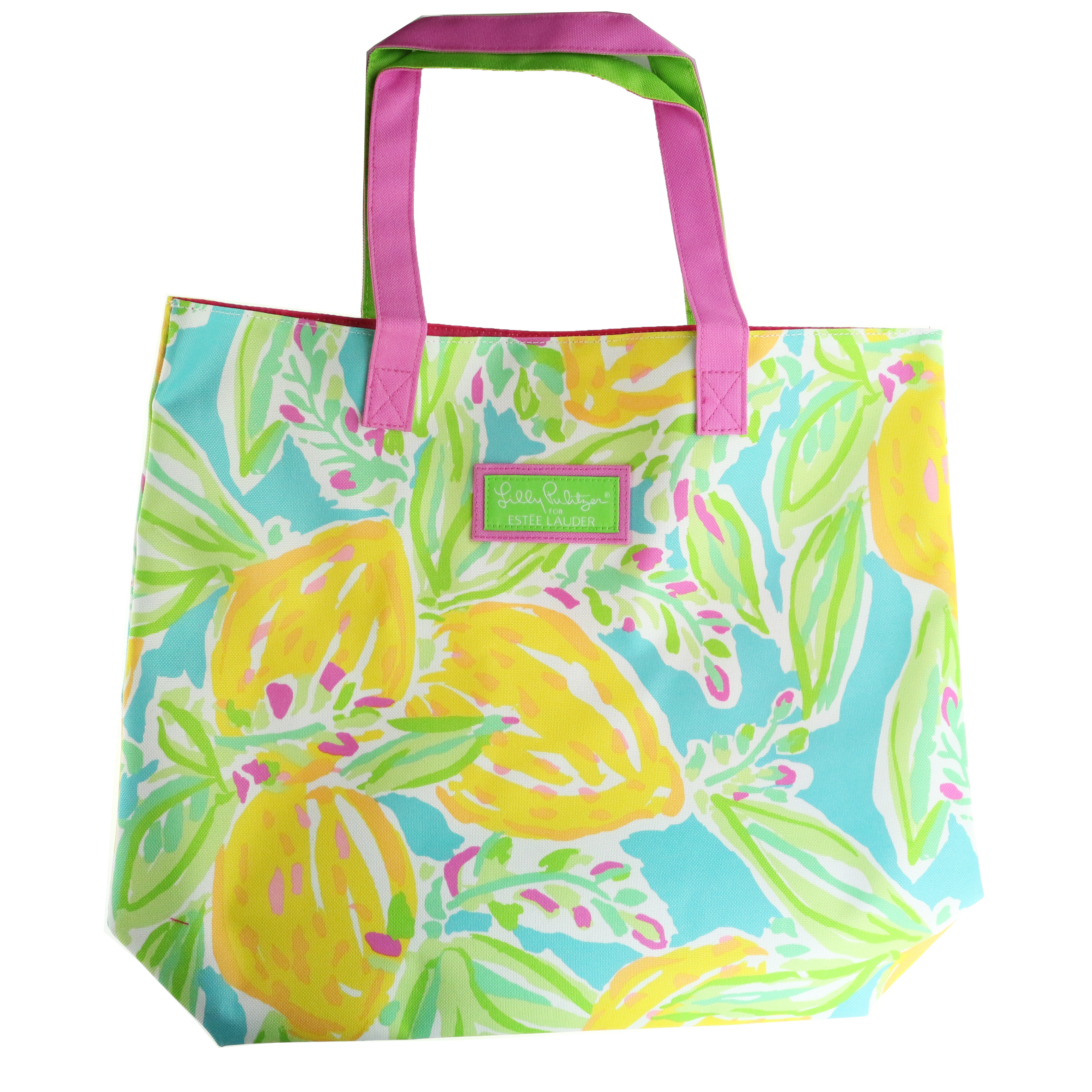 lilly pulitzer estee lauder tote