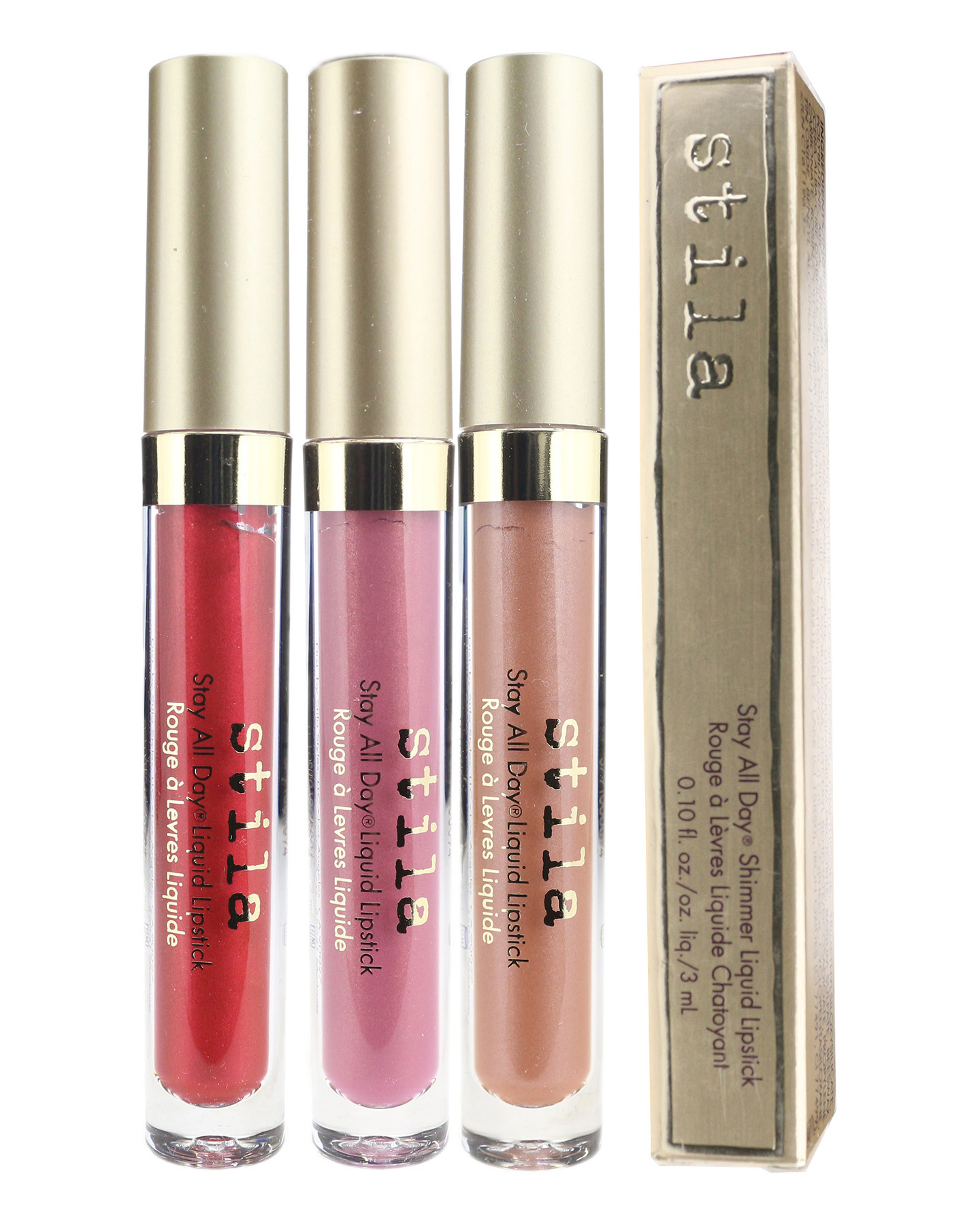 Stila Stay All Day Shimmer Liquid Lipstick 3ml New In Box [Choose Your
